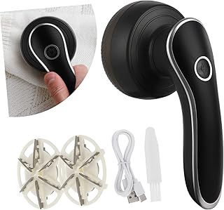 KALLORY 1 Conjunto De Navalha De Fiapos Barbeador De Tecido Elétrico Portátil Removedor De Fiapos Para Roupas Removedor De Fiapos Recarregável Removedor De Tecido Recarregável Comprimido