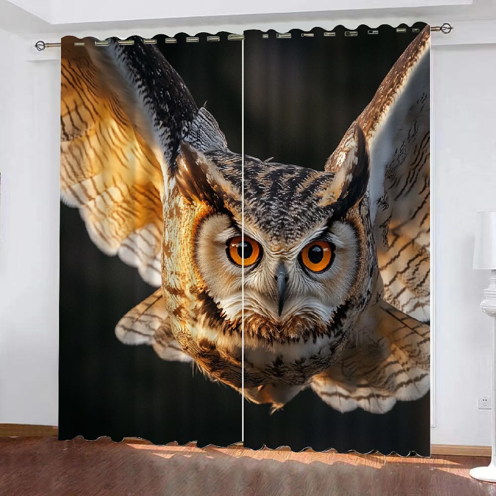 Rideaux isolants thermiques hibou occultation totale salon cuisine
