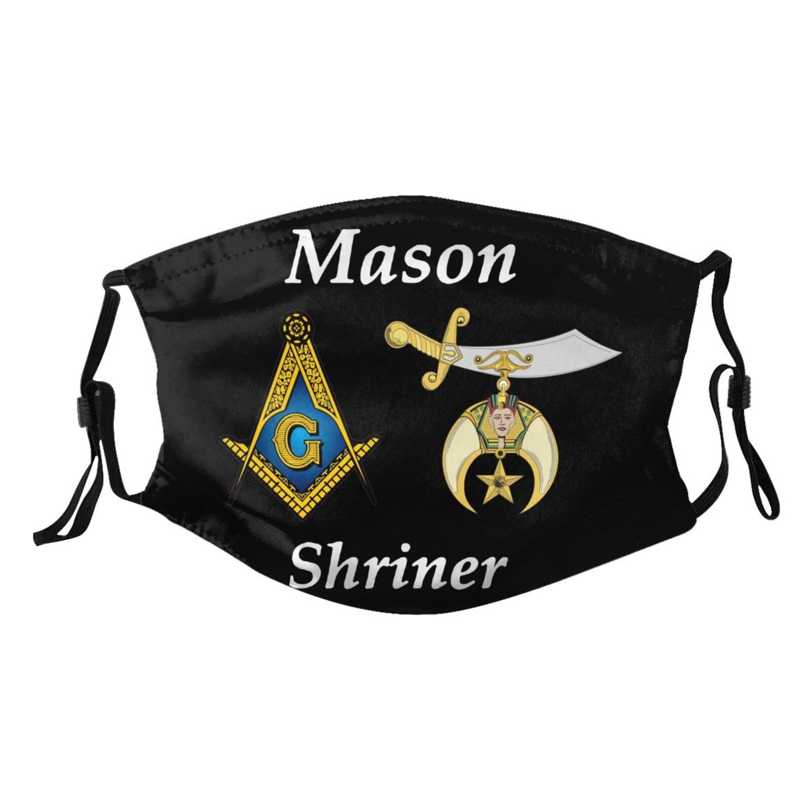 Masonic Shriner Split Adult Dust Mask Adjustable Dust Face with 2 Filter5