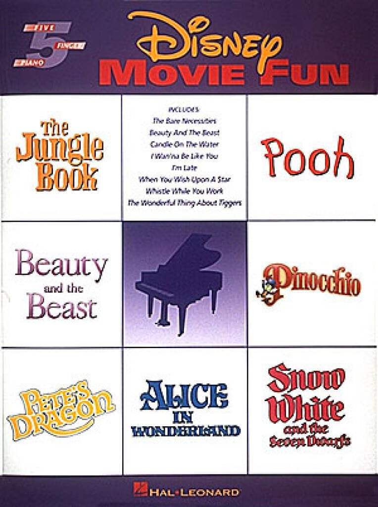 Disney Movie Fun: Five-Finger Piano - 8 Songs for Beginners