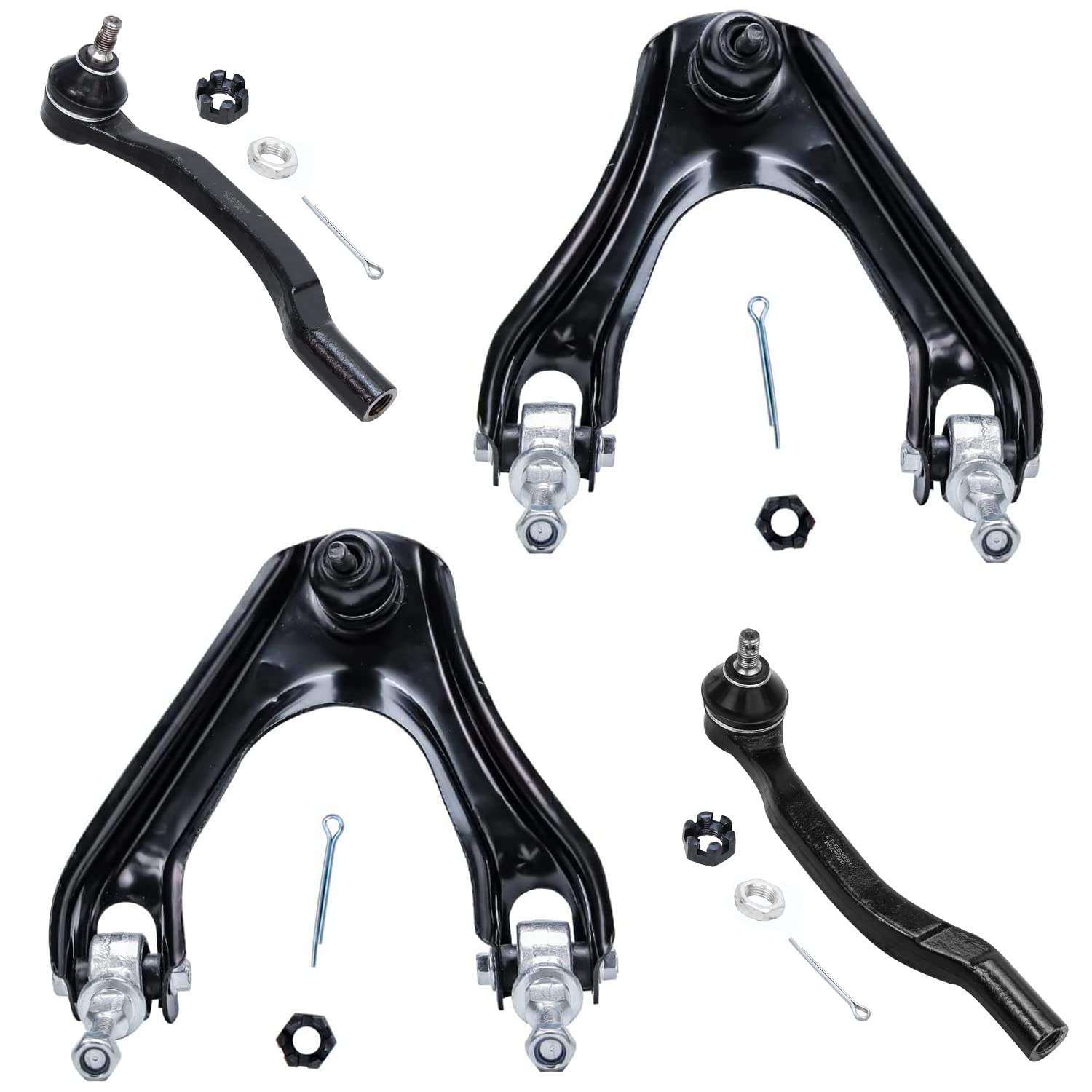 Detroit Axle - Front Upper Control Arms &amp; Ball Joints and Outer Tie Rods