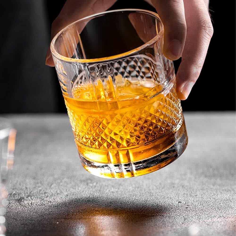 Crystal Whiskey Glasses Set - Bourbon & Scotch -3