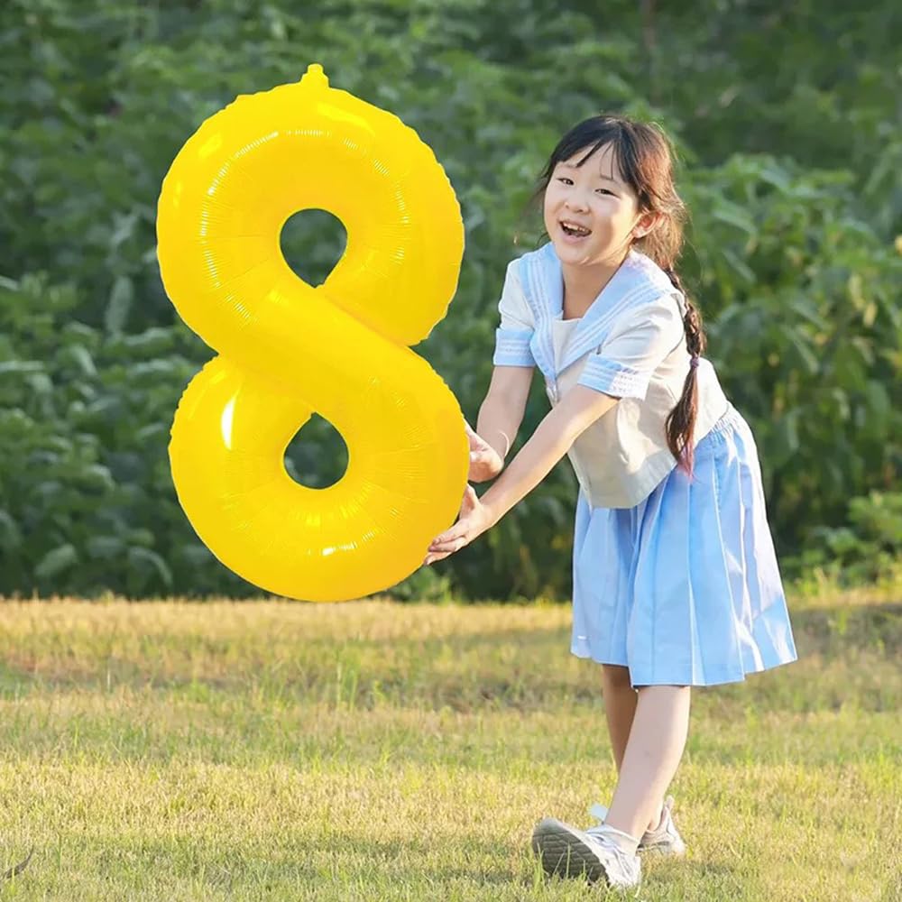 Red 0 balloon 40 Inch Giant Helium Foil Number 0 to 9 Red Balloon Birthday Wedding Party Digital Decorations (Number 0) — view 403