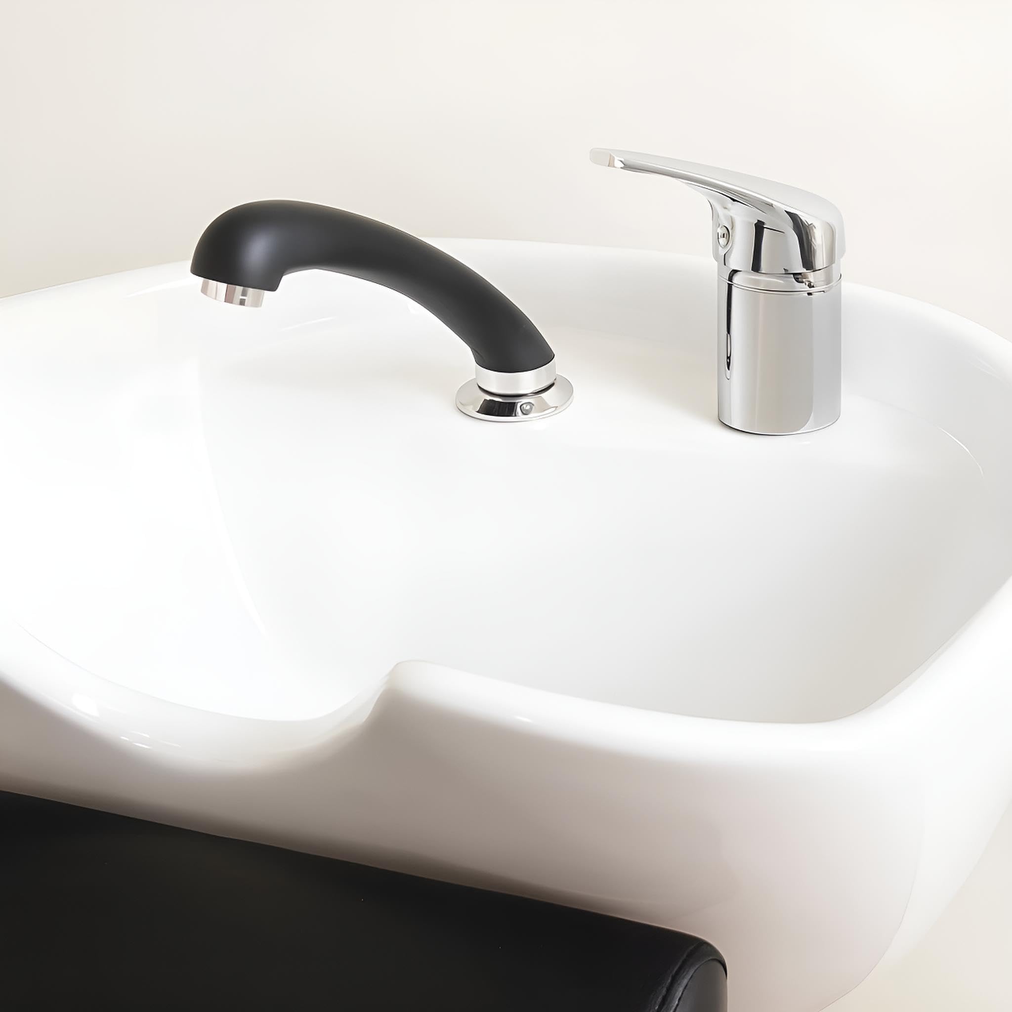 Grifería profesional para peluqueros Alcachofa de ducha móvile + Manguera grifo Monomando para lavabos de peluquería barbería Lavabo Salon Barbero Barberia