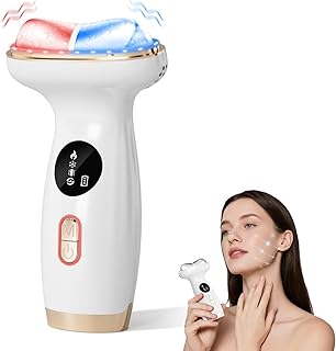 Luz roja para masaje de belleza facial y cuel...