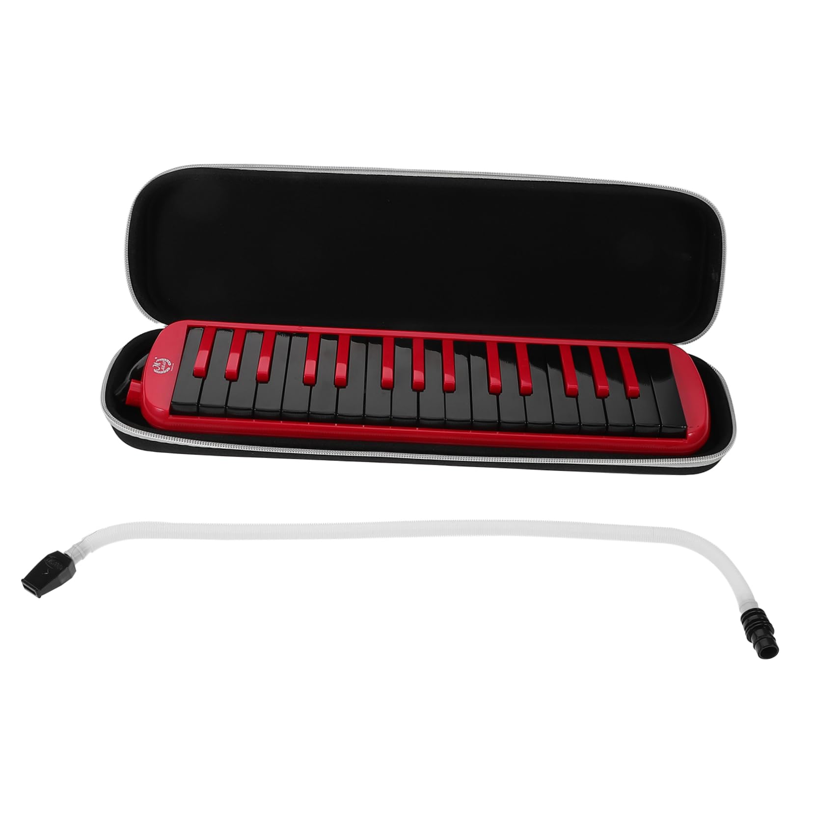 SHOWERORO Melódica Soprano De Teclas Para Principiantes Piano De Aire Con Boquilla Tubo Flexible Funda De Eva y Bolsa De Transporte