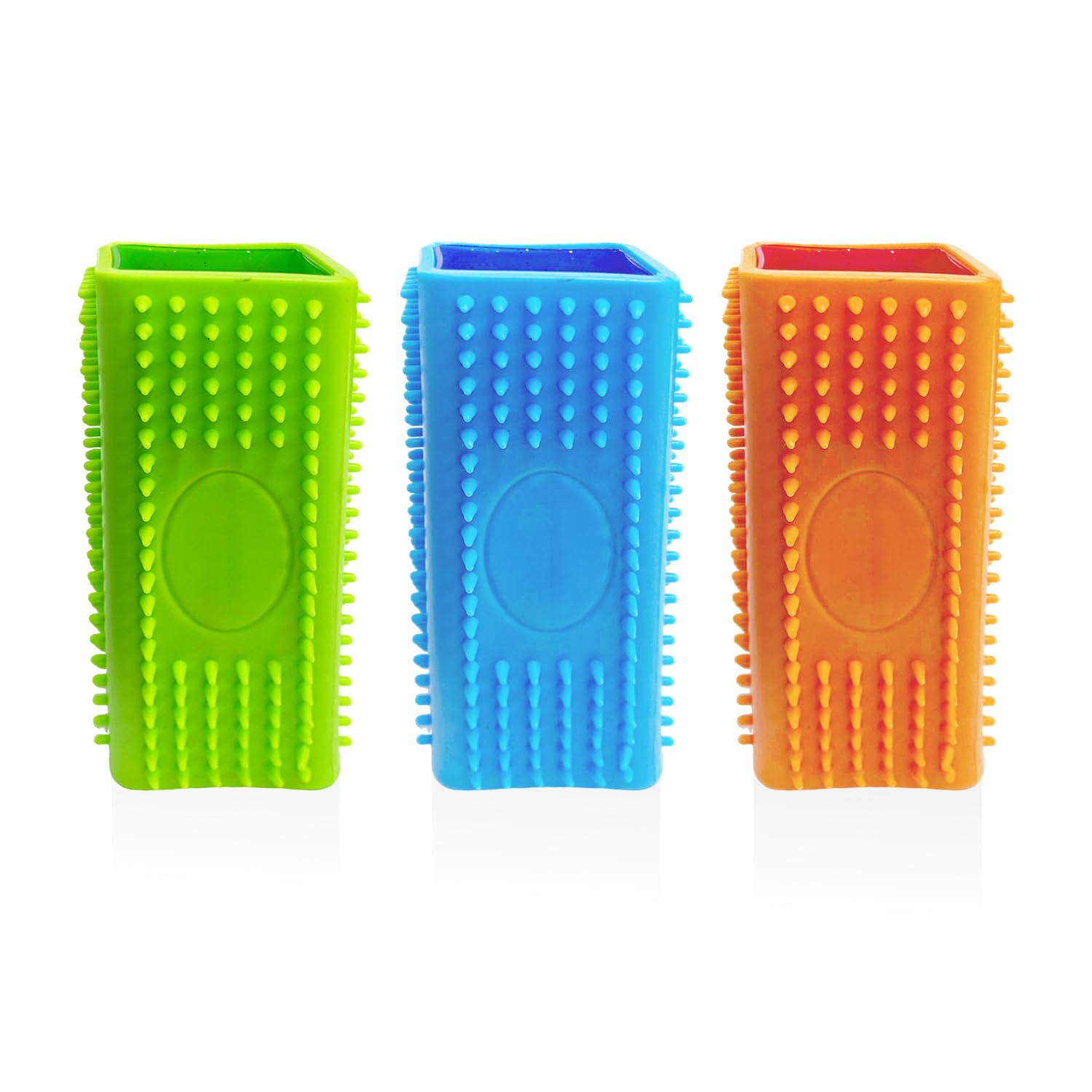 3Pcs Brosse À Cheveux Collante avec Colonne en Silicone, Brosse De Nettoyage Creuse pour Animaux De Compagnie, Peigne À Cheveux Collant pour Chats, Outil De Nettoyage des Poils d'animaux.