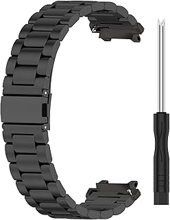 EMUKOEP Pulseira de substituição compatível com Amazfit T-Rex2 pulseira de relógio de aço inoxidável sólido pulseira de substituição para pulseira esportiva Amazfit T-Rex2