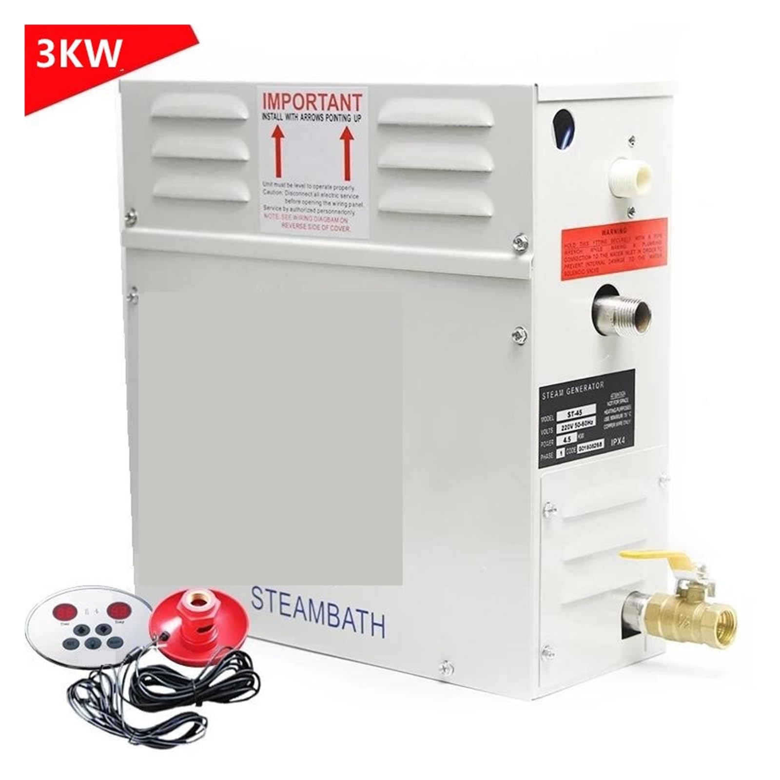 Generatore Di Vapore For Sauna Doccia Power 3-18KW Home Steamer Maker Machine Hot Room Bath SPA Controller Digitale(ST-30)