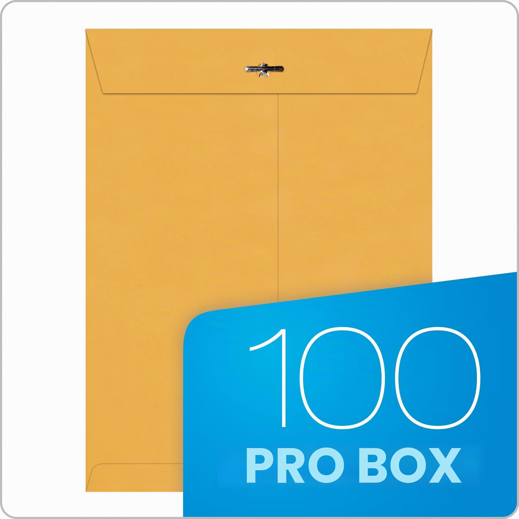Quality Park 9 x 12 Verschluss-Umschläge mit tief gummierten Klappen, ideal zum Abheften, Aufbewahren oder Versenden von Dokumenten, 12,7 kg braunes Kraftpapier, 100 Stück pro Box (QUA37890)