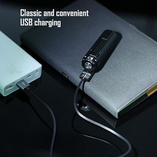 Miniatura 8 de IMALENT Linterna LD70 EDC LED recargable, potente linterna de 4000 lúmenes con CREE XHP70.2 LED, luz de mano súper brillante para acampar y