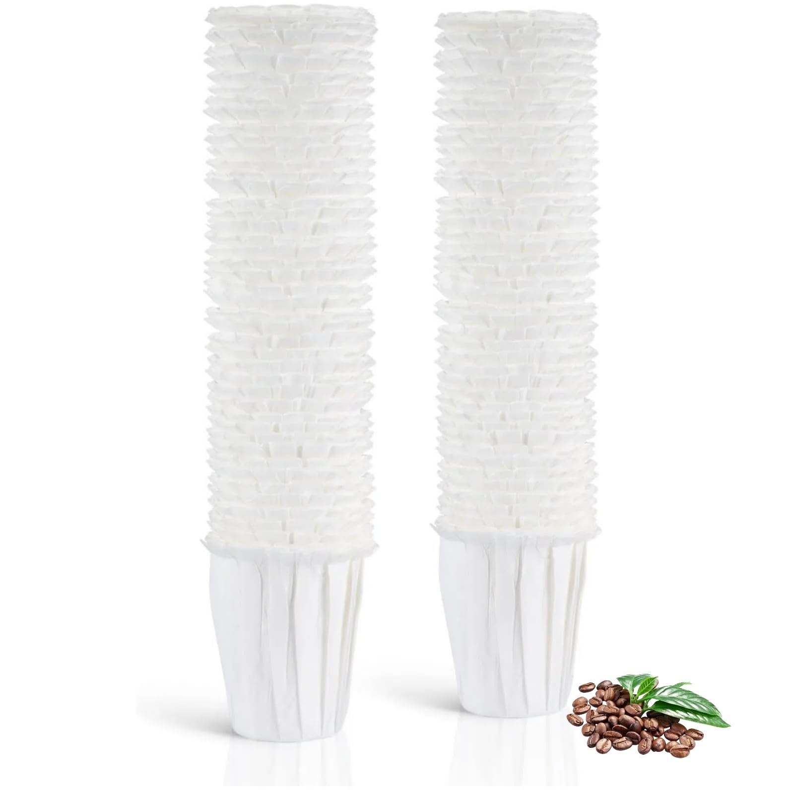 Lot de 200 filtres à café jetables en papier K Cup pour cafetière simple 2.0 K-eurig réutilisables, dosettes de café K-Cup, compatibles avec la plupart des marques de filtre à portion unique 2,0 K