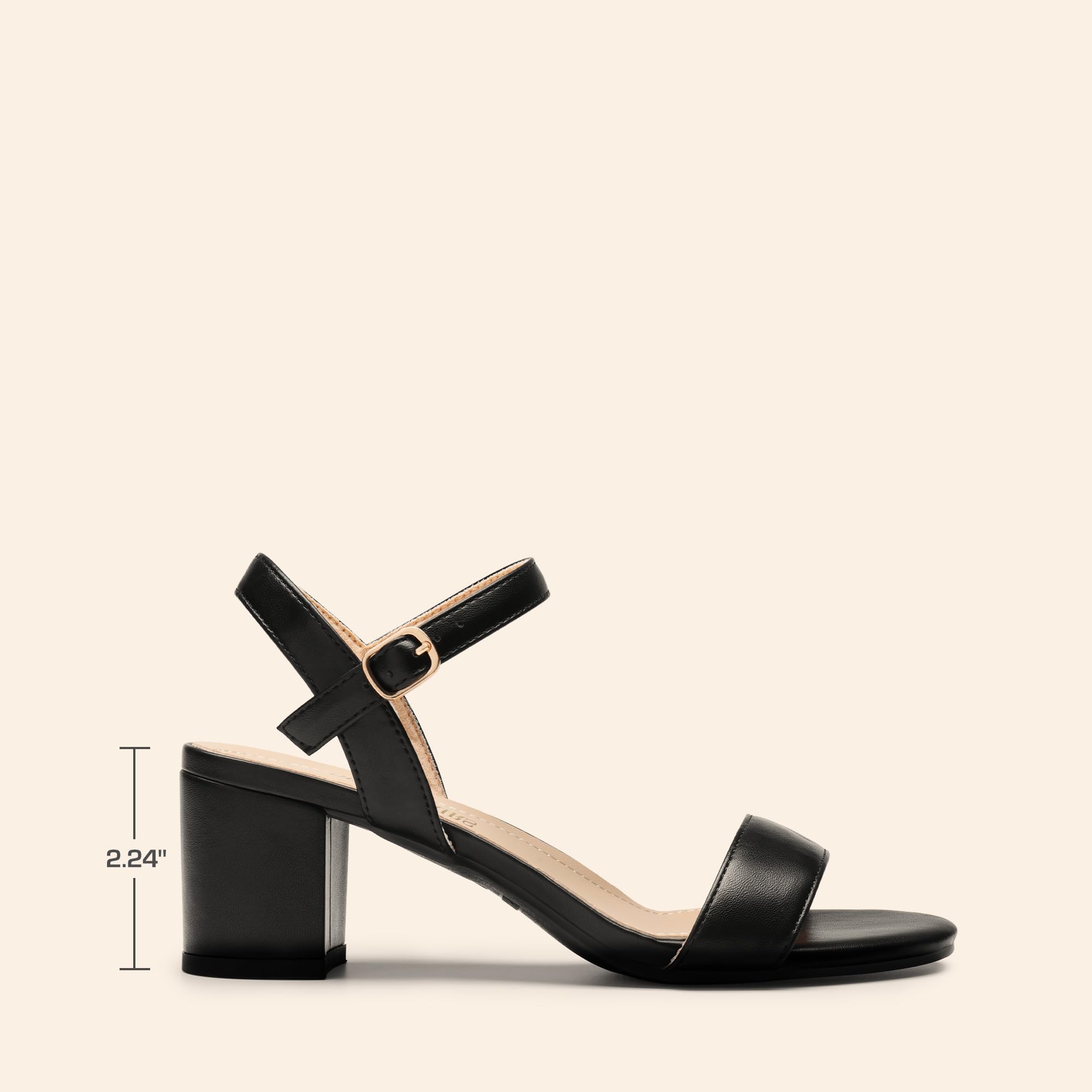 DREAM PAIRS Sandali con Tacco Alto da Donna Sandali Alla Moda con Tacco a Blocco Punta Aperta e Tacco a Pompa