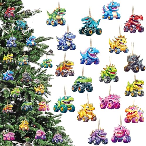 Weihnachtsbaum Anhänger 36Stück Weihnachtsbaumanhänger Holz...