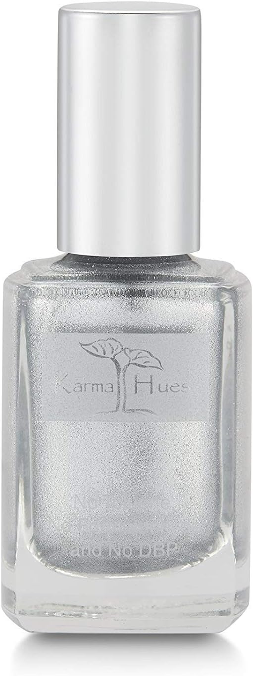 Natural Nail Polish-Non-Toxic Nail Art, Vegan and Cruelty-Free Nail Paint (Snowflakes on 5th)