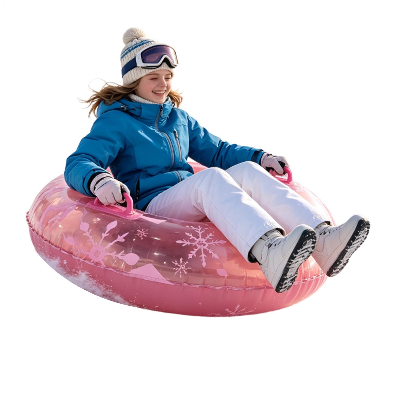 Slitta Gonfiabile Neve PVC Antiscivolo Con Presa Ispessita Ciambella