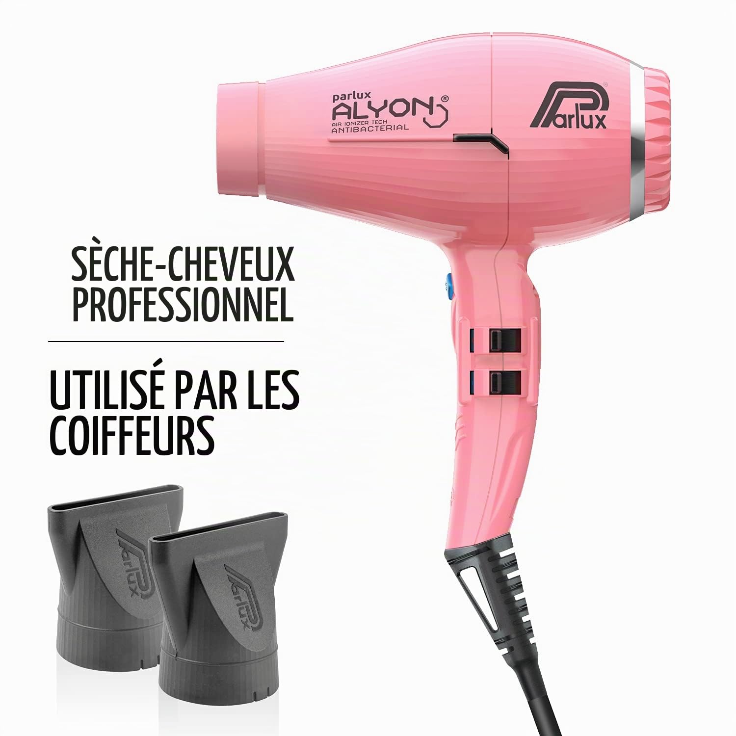 PARLUX Hair Dryer Alyon rose pour adultes, usage quotidien, format pratique