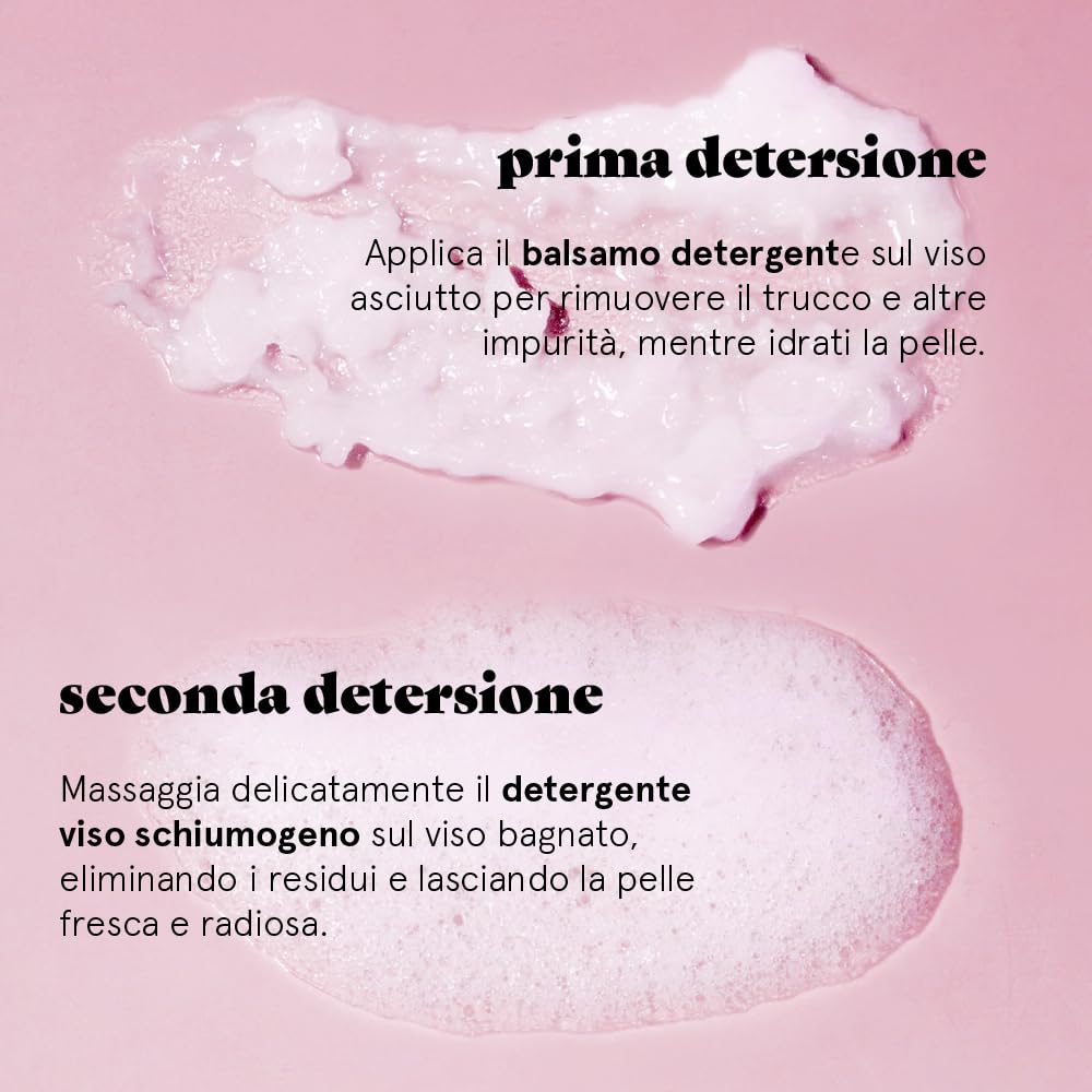 Mousse Detergente Viso Pelle Mista e Sensibile (60 ml) – Vincitore Skin Award, Formula Vegan, Priva di Fragranze – Detergente Schiumogeno Viso con Acido Ialuronico – Schiuma Detergente Viso Delicato