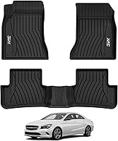 Vista 159 de 3W Alfombrillas de suelo aptas para Benz E-Class 2017-2023 TPE para todo tipo de clima, ajuste personalizado para E300, E320, E400, E350, E63, E550