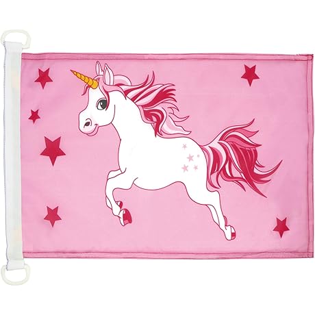 Premium Pink Unicorn Nautical Flag - Captivating Unicorn Flags for Boats and...
