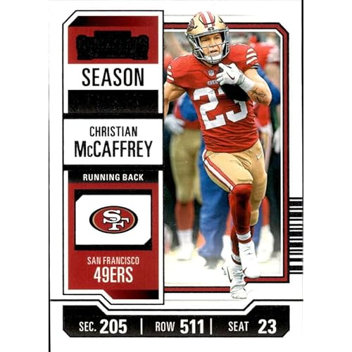 2023 PANINI CONTENDERS SEASON TICKET HOBBY #87 CHRISTIAN MCCAFFREY 49ERS FOOTBALL OFFICIAL TRADING CARD OF NFL