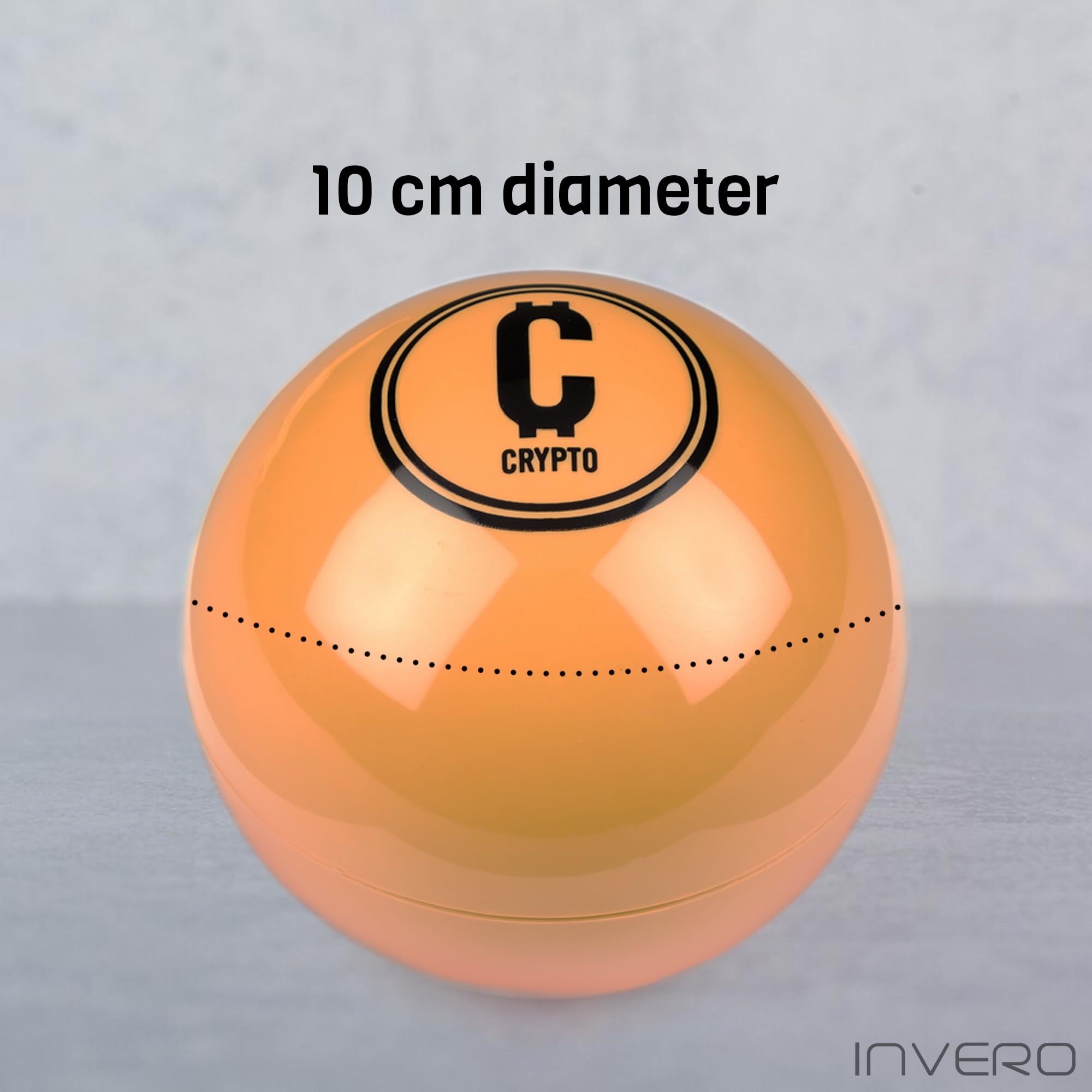 Invero Palla decisionale per criptovalute, gadget da scrivania, diametro 10 cm
