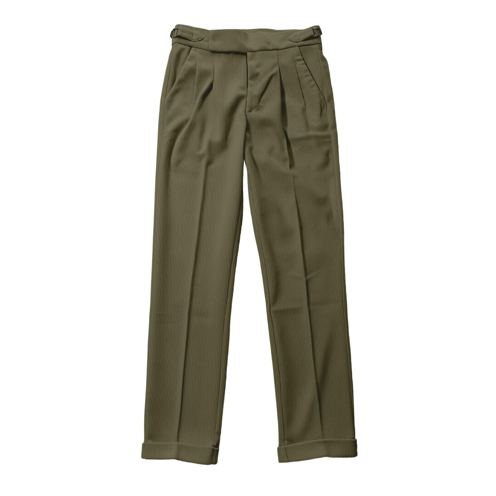 Herren Cordhose Italienischem Neapel-Stoff mit Geradem Bein Hohem Bund – Lässiger Stil Britischen Retro-Look – Trendige Mode Relax Hose Herren Baggy Sweatpants Jogginghose Baumwolle