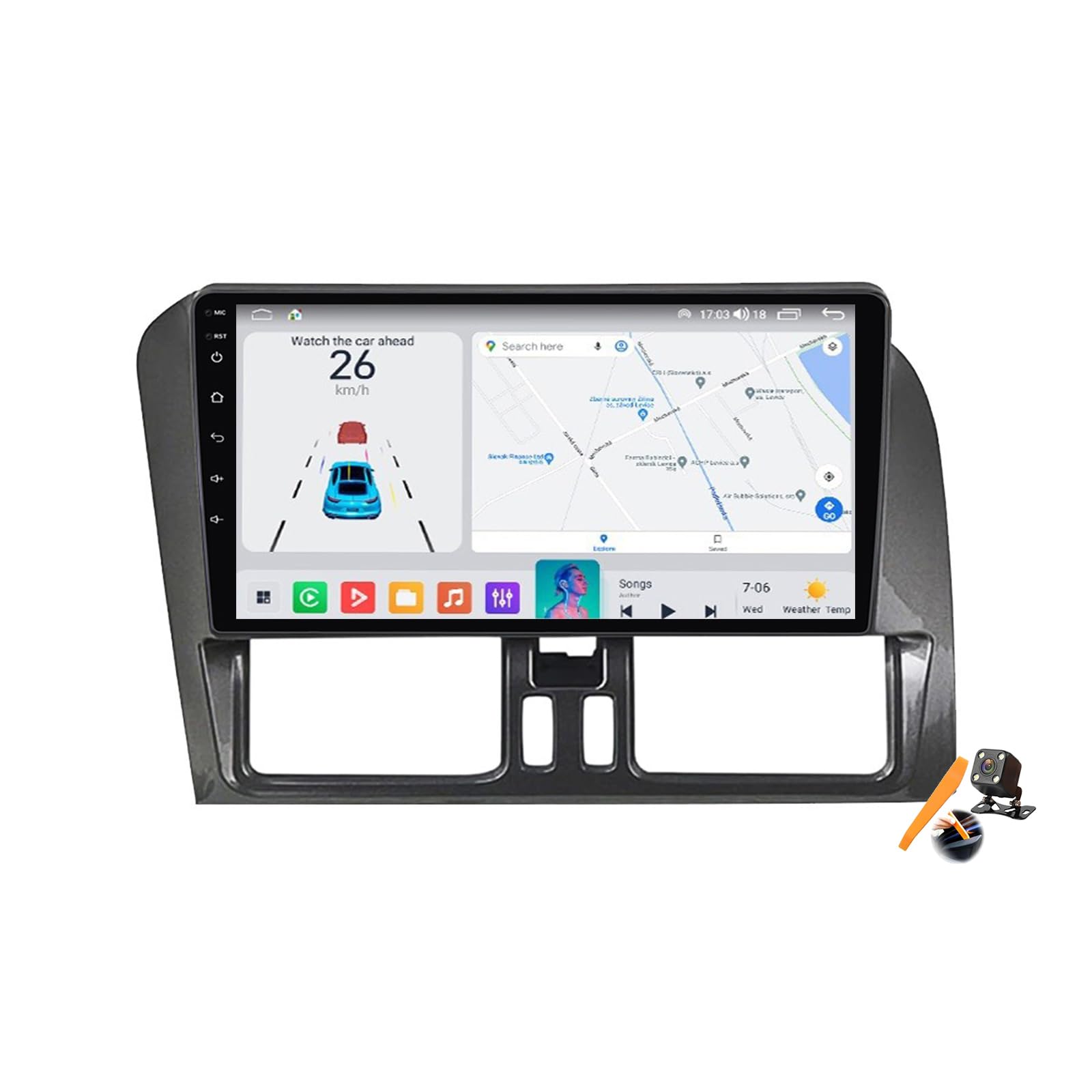Autoradio Android 15.0 Stéréo XC60 2008-2017 Navigation GPS BT - 8