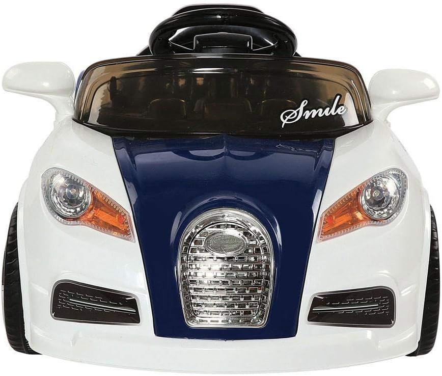 LITTLE PUP Smiley Battery Operated Ride on car for Kids- Color Blue 1 to 4 Year