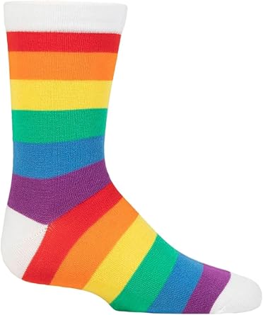 SockShop Kids  Bamboo Socks with Comfort Cuff and Hand Linked Toes, Plain Bright Solid Striped Colours, Soft and Breathable, 1 Pair Pack