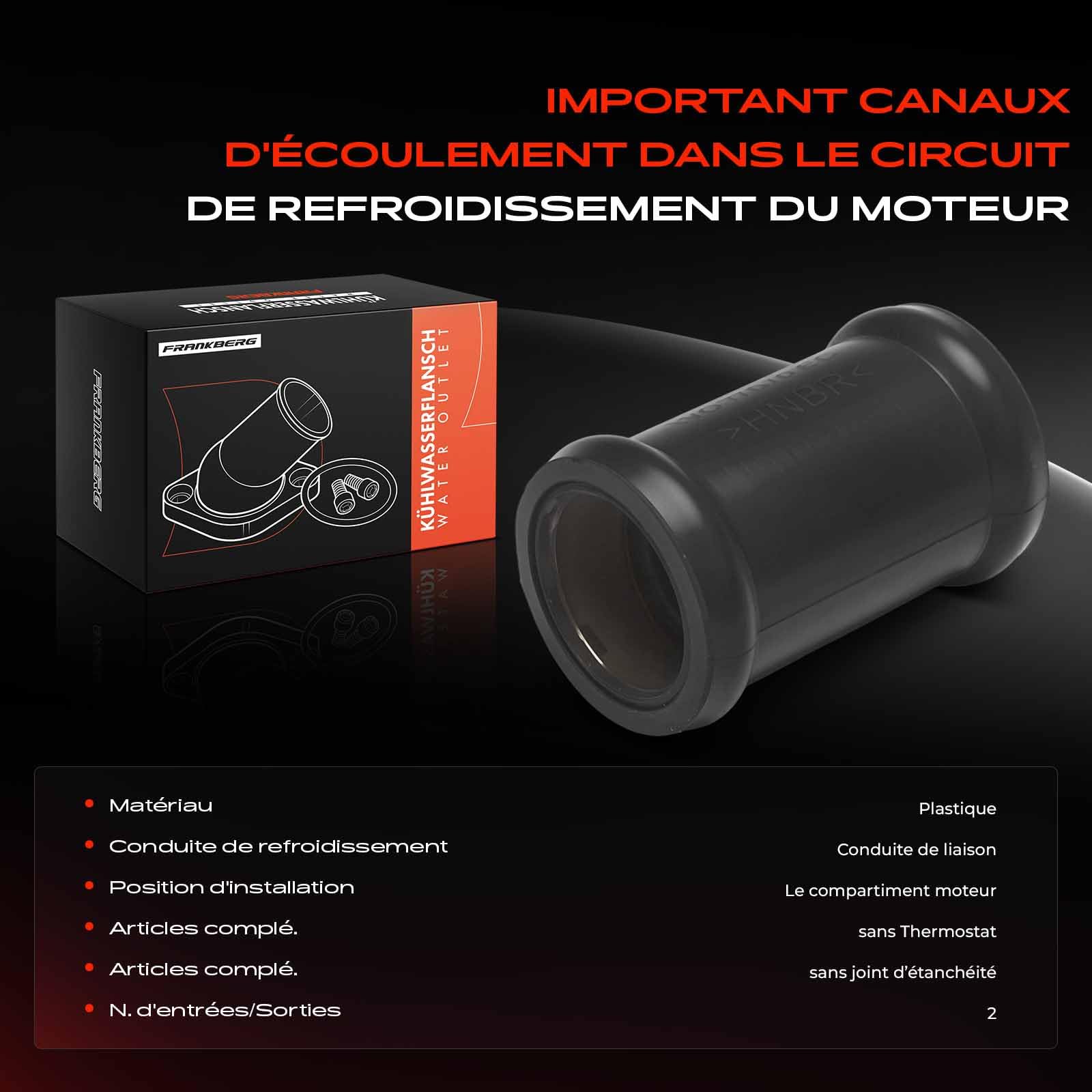 Frankberg Tuyau d'air de suralimentation, bride de liquide de | Compatible avec: Sprinter 5-T Box B906, Sprinter 3-T Box B906, Sprinter 46-T Boîte B906, Sprinter 35-T plateau/châssis B906