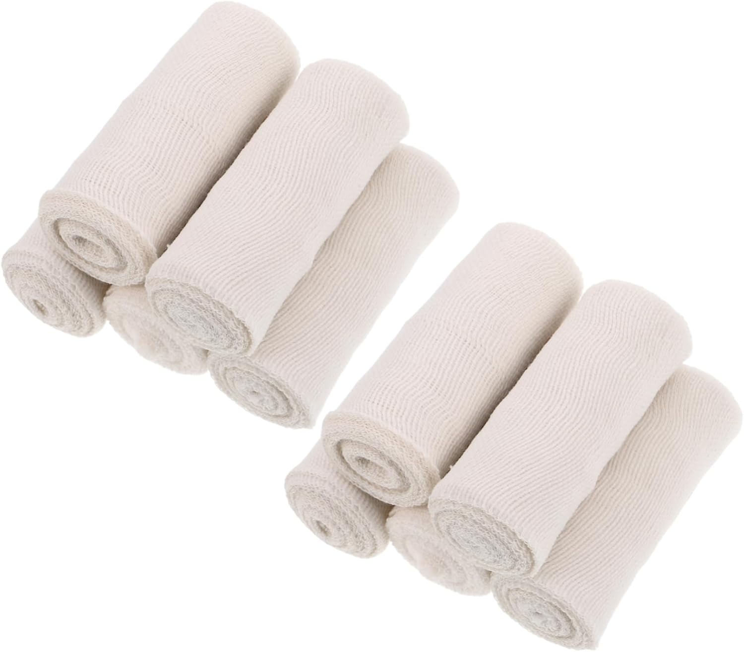 SUPVOX 10pcs Elastic Compression Bandages Wraps for Sports Thick Elastic Bandages with Clips for Wrist Ankle Knee and Foot for Injury and Support