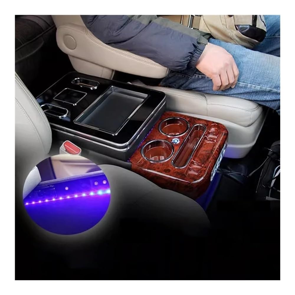 Caja De Consola Con Reposabrazos Almacenamiento Frontal Universal General, Cargador Inalámbrico Gran Capacidad Para Odyssey Para MPV, 24cm