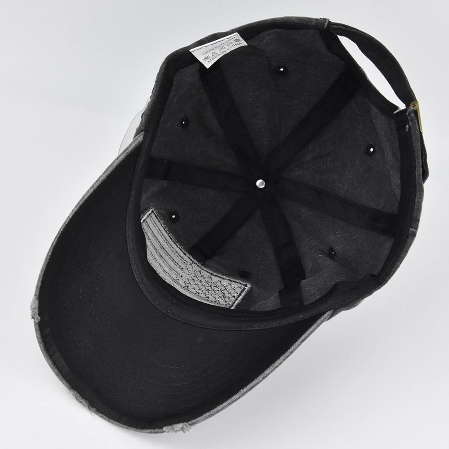 American Flag Baseball Cap, Embroidery Adjustable Washed Vintage Cotton Denim Distressed Hat for Women Men - Image 7