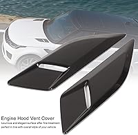 Vista 2 de Moldura de ventilación del capó del motor para Rover Sport L494 2014-2022, plástico ABS, par, negro
