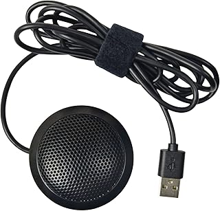 Citronic | Conference Microphone for Computer & Laptops Omnidirectional Boundary Plug & Play Video Conference Skype Recording Gaming