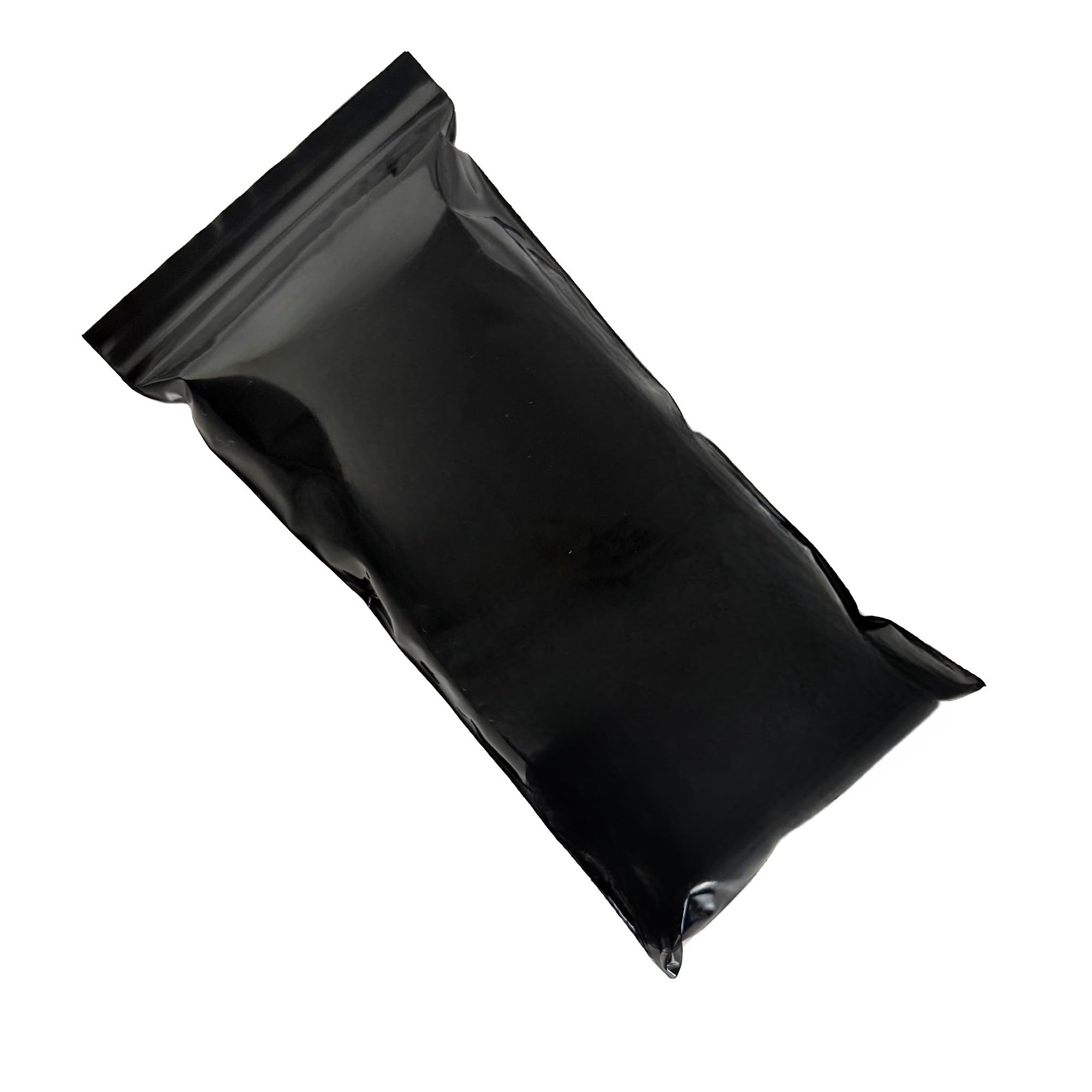 PABCK 100 Pieces Black Reclosable Zip Bags 5.1mil Thickness Poly Plastic Packaging Resealable Zipper Lock Closure Bag for Storage (3.1x7.1 inch)
