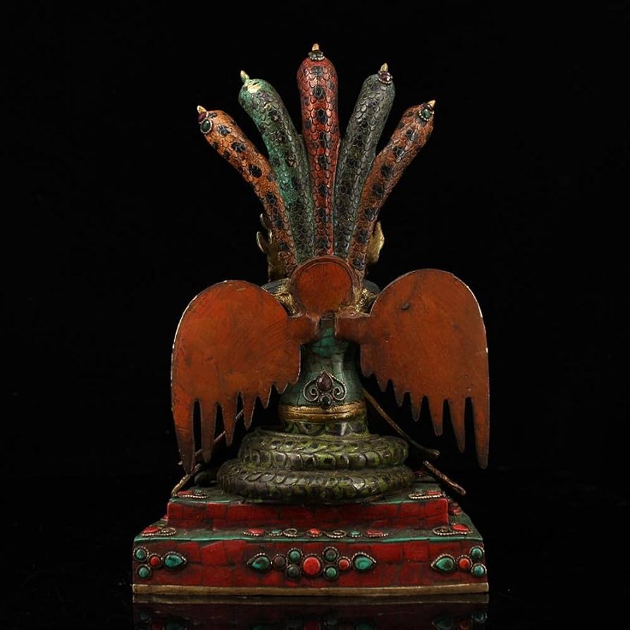 黒色ブロンズ製ナーガ仏像 黒色ブロンズ製ナーガ仏像