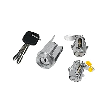 Ignition Switch & Door Lock Cylinder with Keys Compatible with Toyota 4Runner 2000 2001 2002 3.4L V6 2.7L L4, Ignition Switch Lock Cylinder Replacement