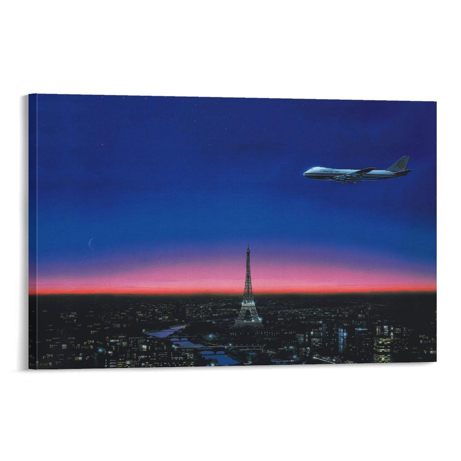 Hiroshi Nagai poster vol du crépuscule Paris art japonais - 8
