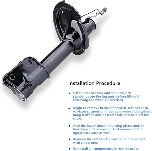 Miniatura 3 de ECCPP - Juego de amortiguadores delanteros para Hyundai compatible con 2007 2008 2009 para Hyundai Santa Fe 334506 334507 72299 72300 amortiguadores