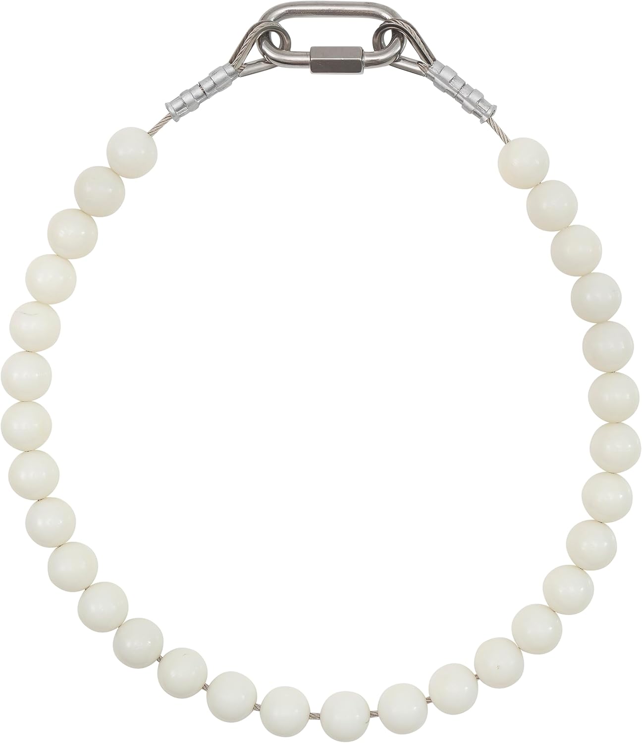 Flagpole Retainer Ring Counterweight Set White Made in USA 7 lb Counterweight (Fits 6 Diameter Pole)