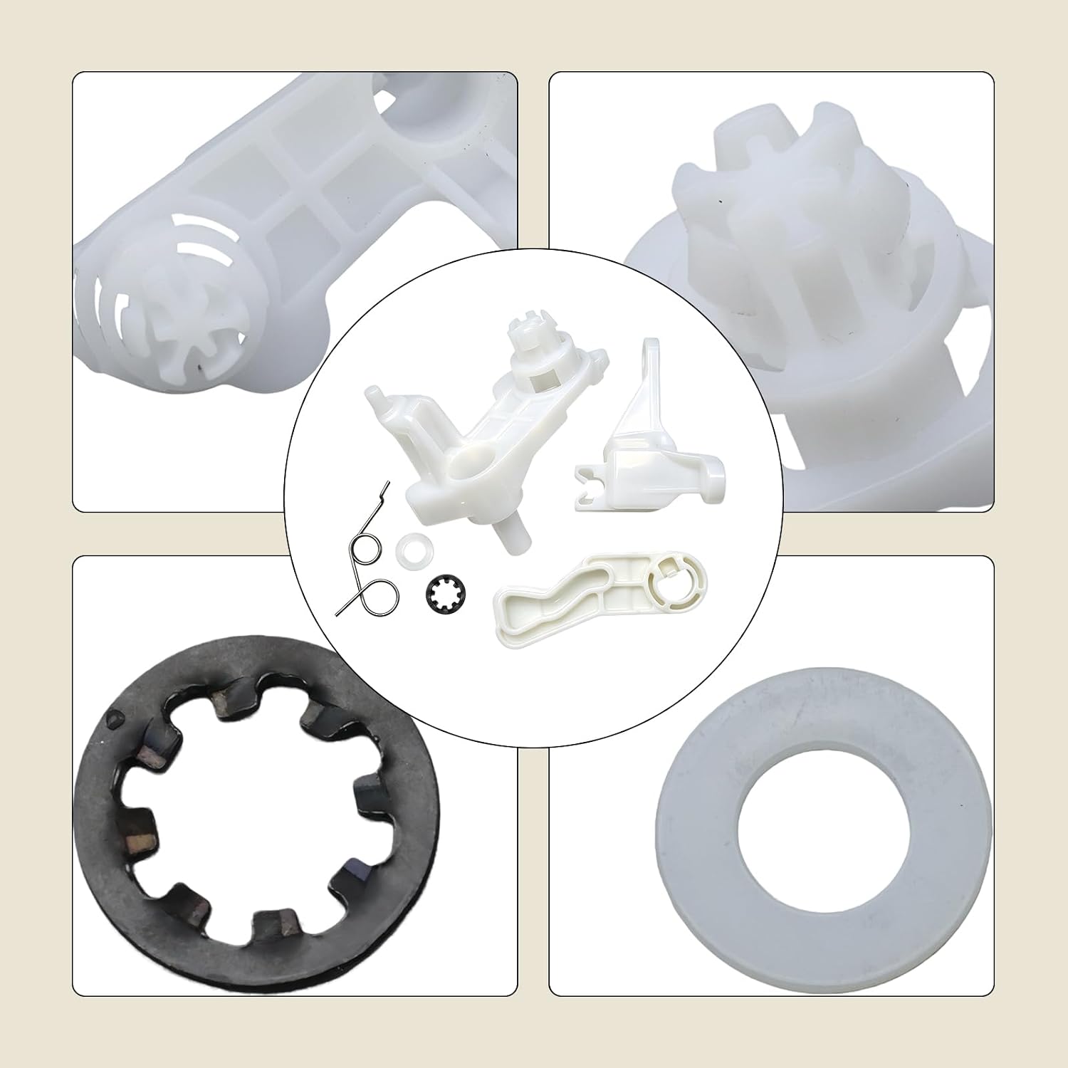 Temperature Link HVAC Assembly Compatible with 2014-2018 Mazda 3, Replaces BHS2-61-A20, BKA4-61-A20, BSR5-61-A20, Precise Climate Control Air Conditioning Heater Blend Door Linkage Repair Kit