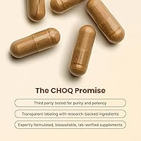 Vista 3 de CHOQ Daily with 500mg PrimaVie Shilajit, Safed Musli, Tribulus - Natural Energy, Libido & Muscle Support - Daily Supplement for Men, 60 Vegan