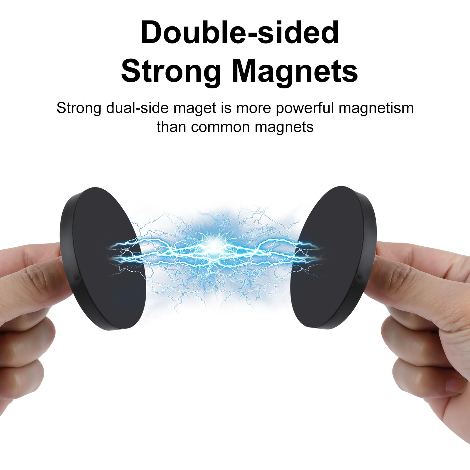 Magnetische Kamerahalterung, kompatibel mit Ring-Stick-Up-Akku (2., 3.), Ring Outdoor Cam Plus, verstellbare Kamera-Wandhalterung, gummierte Magnetbasis, 2 Stück