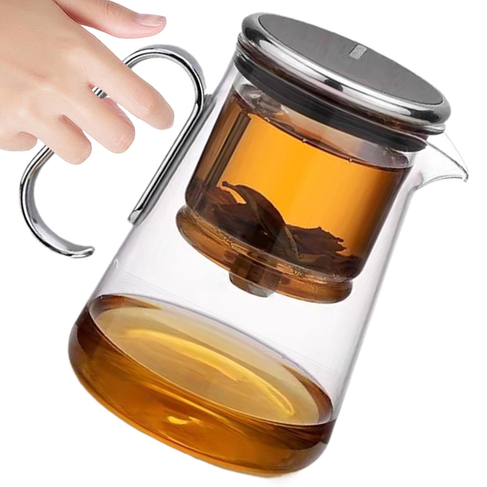 Teiera In Con Infusore Teiera A Infusione Separata, Infusore, Colino | Bollitore In Bollitore Trasparente Per Tè In , Tè Sfuso, Verde, Nero, Oolong, Caldo, Freddo, Senza BPA