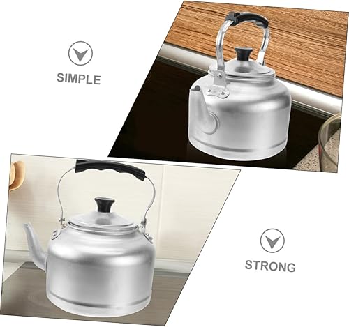 Miniatura 7 de UPKOCH Caldera de aluminio China Juego de té Camping bebidas coreanas Metal Pot Esmalte Maker Tetera Calentador de agua Caldera Estufa Caldera