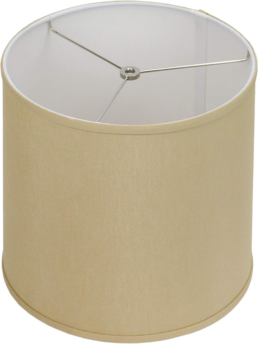 FenchelShades.com 12" Top Diameter x 13" Bottom Diameter 12" Slant Height Lampshade Retro Rustic Vintage Hardback Liner USA Made (Designer Chintz Tan)