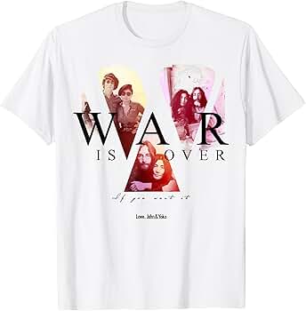 Amazon.com: John Lennon - War is Over T-Shirt : Clothing