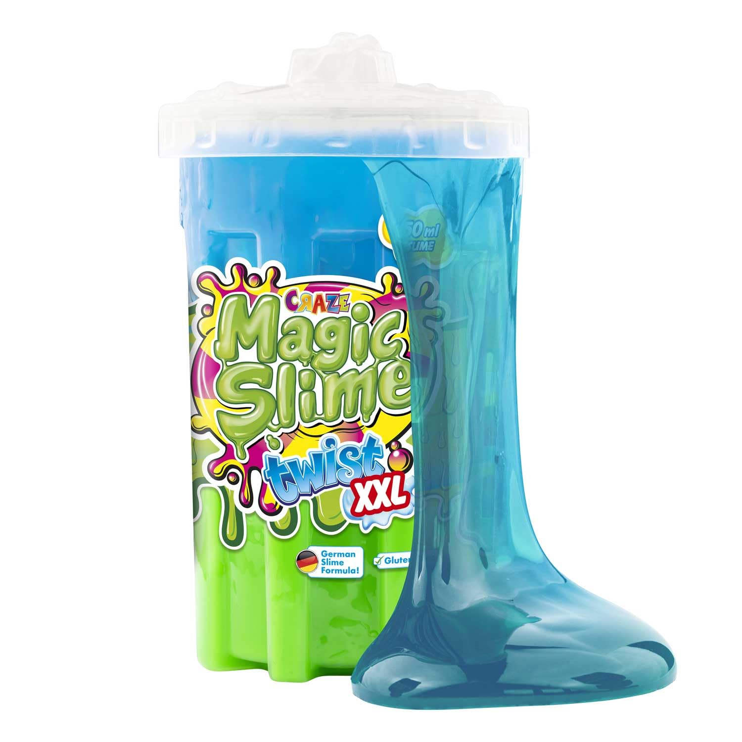Magic Slime Twist XXL: 750ml Giant Kids Slime, Assorted Colors, Premade for Children